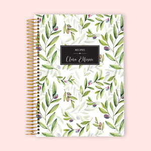 
                  
                    Personalized Recipe Book - Olive Branches
                  
                
