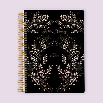 6x9 Self Care Planner - Flower Frame Pink