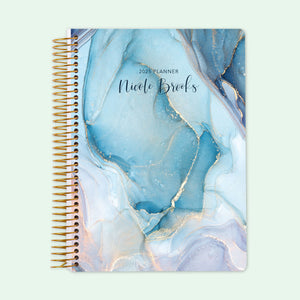 
                  
                    6x9 Student Planner - Aqua Gold Abstract Ink
                  
                