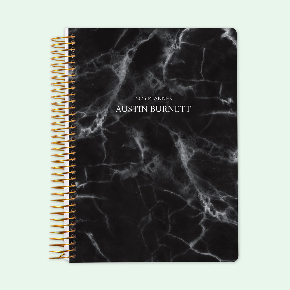 6x9 Student Planner - Black Marble