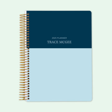 6x9 Student Planner - Blue Navy Color Block