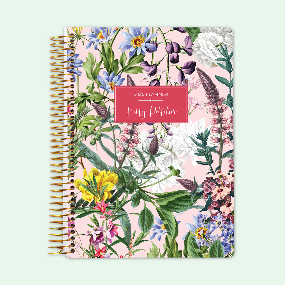 6x9 Student Planner - Colorful Florals Pink