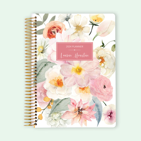 6x9 Student Planner - Flirty Florals Blush