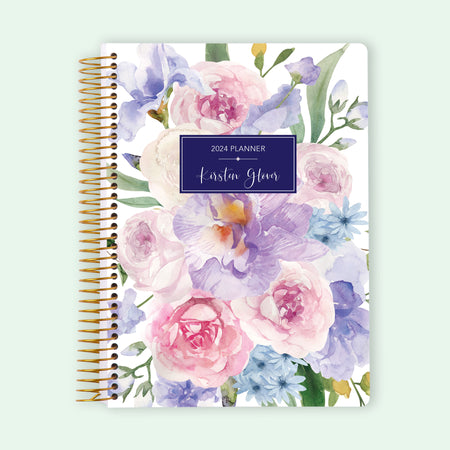 6x9 Student Planner - Flirty Florals Mauve