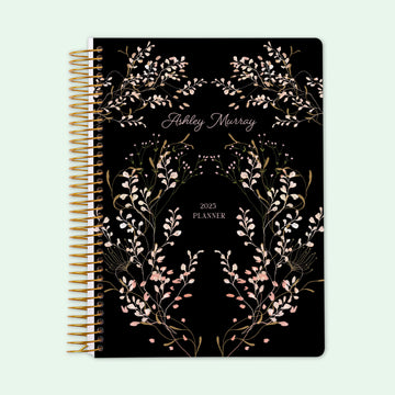 6x9 Student Planner - Flower Frame Pink