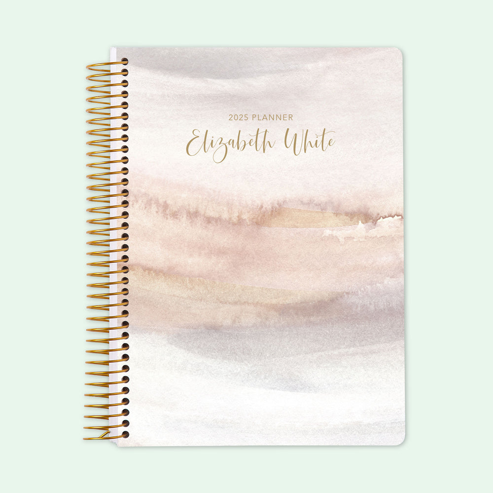 6x9 Student Planner - Neutral Watercolor Gradient