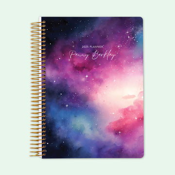 6x9 Student Planner - Space Galaxy Pink Blue