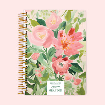 6x9 Weekly Planner - Blossom Dreams Pink Green