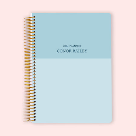 6x9 Weekly Planner - Blue Color Block