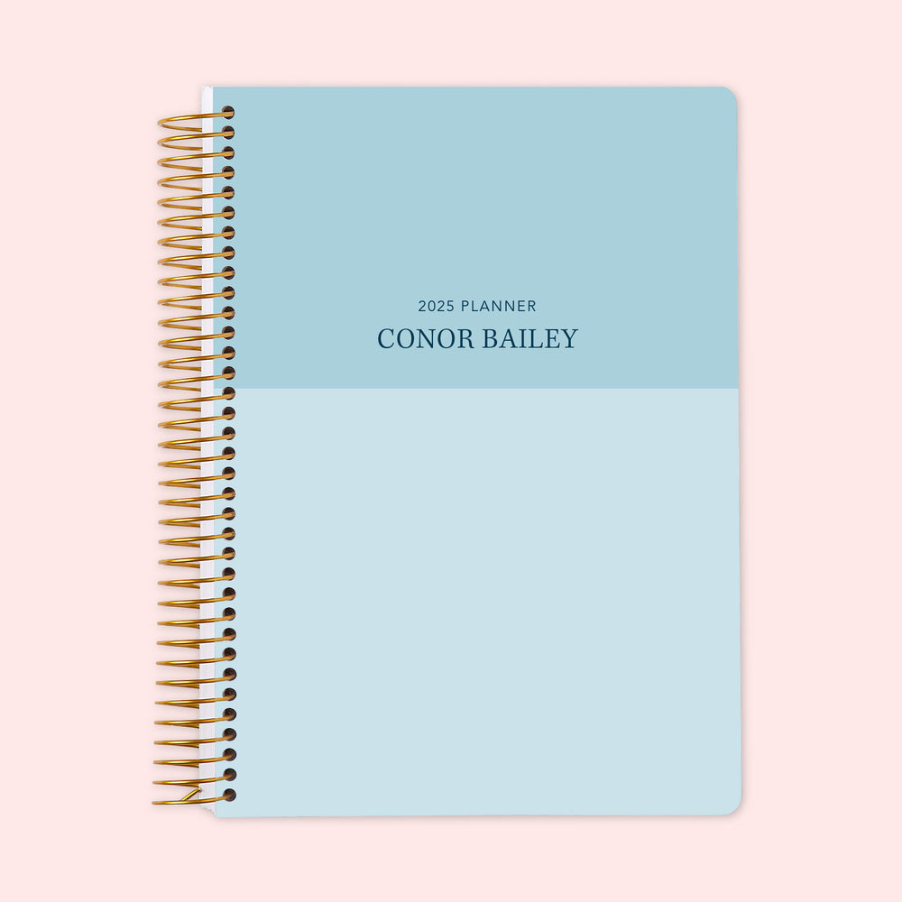 6x9 Weekly Planner - Blue Color Block