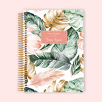 6x9 Weekly Planner - Blush Gold Tropical