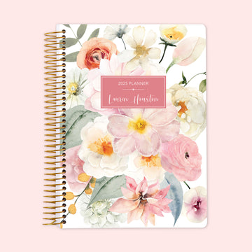 6x9 Weekly Planner - Flirty Florals Blush