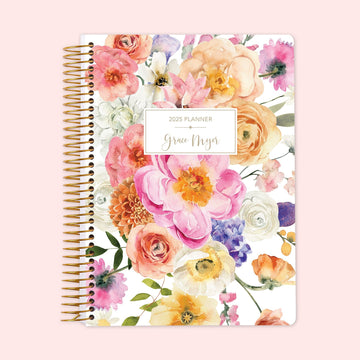 6x9 Weekly Planner - Flirty Florals Colorful