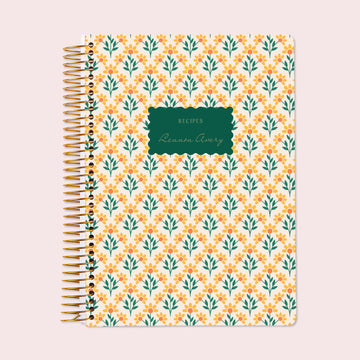 Personalized Recipe Book - Yellow Meadow