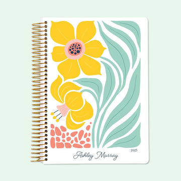 6x9 Student Planner - Artful Flowers Daffodil