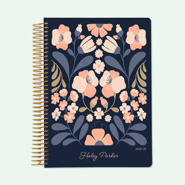 6x9 Student Planner - Secret Garden Blush & Dusk