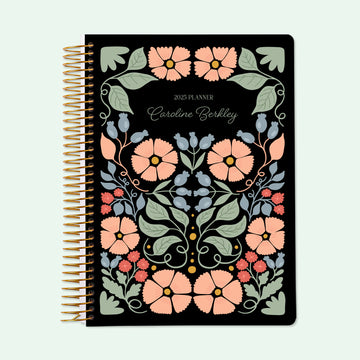 6x9 Student Planner - Secret Garden Midnight Garden
