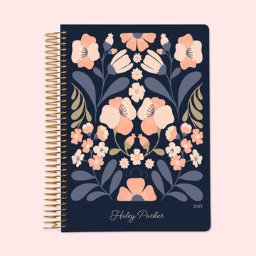 6x9 Weekly Planner - Secret Garden Blush & Dusk