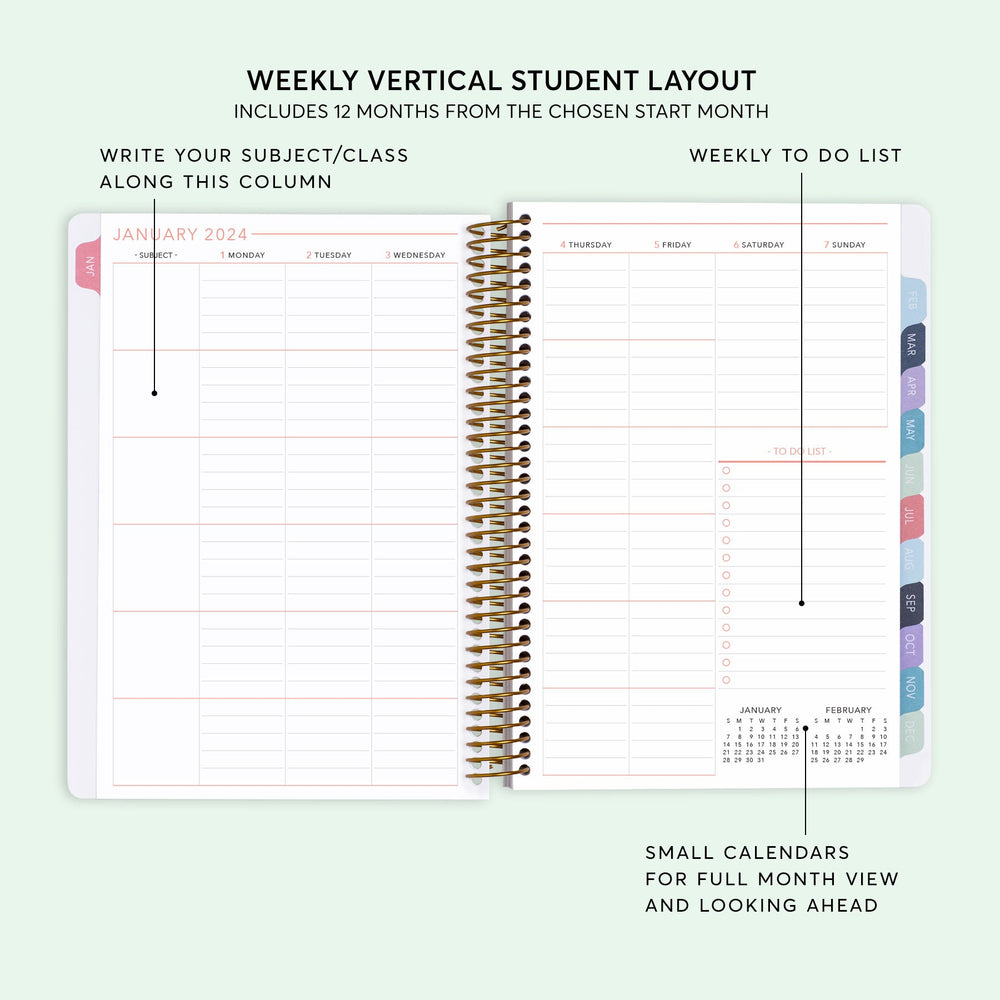 
                  
                    6x9 Student Planner - Black White Color Block
                  
                