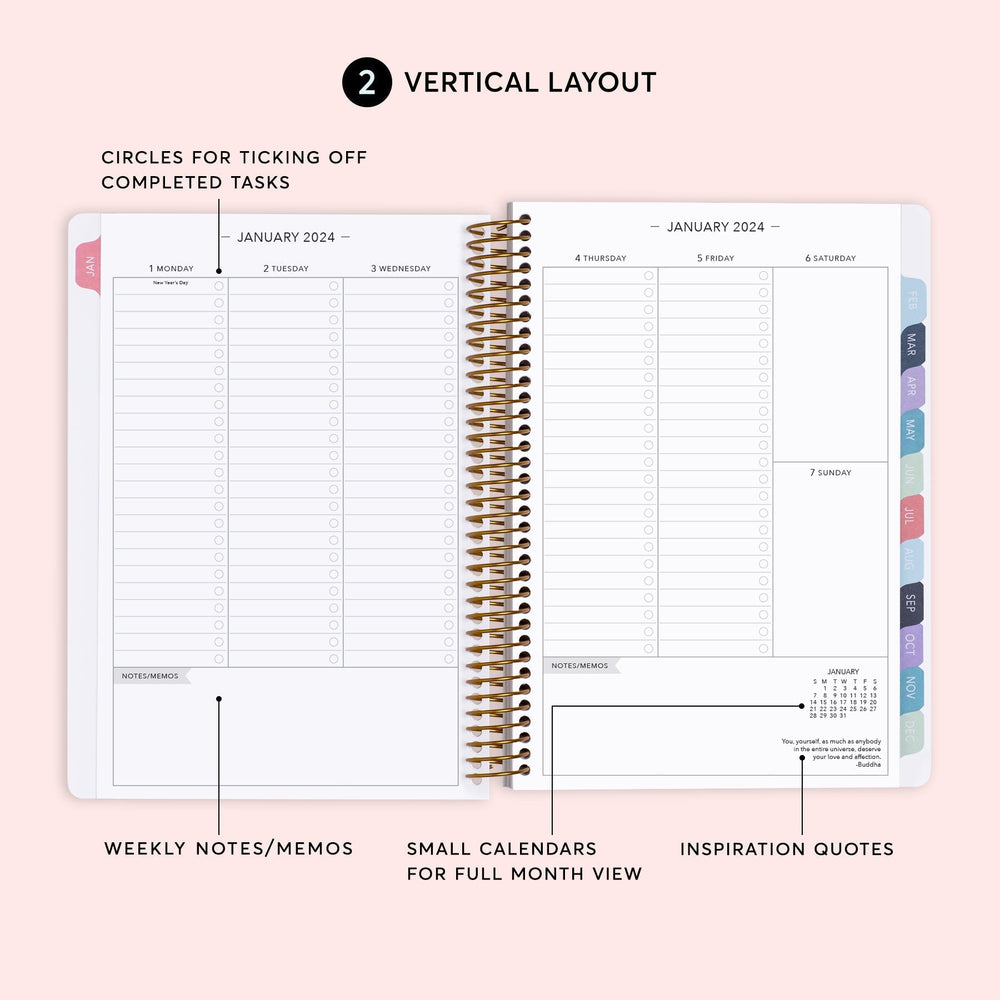 
                  
                    6x9 Weekly Planner - Black White Color Block
                  
                