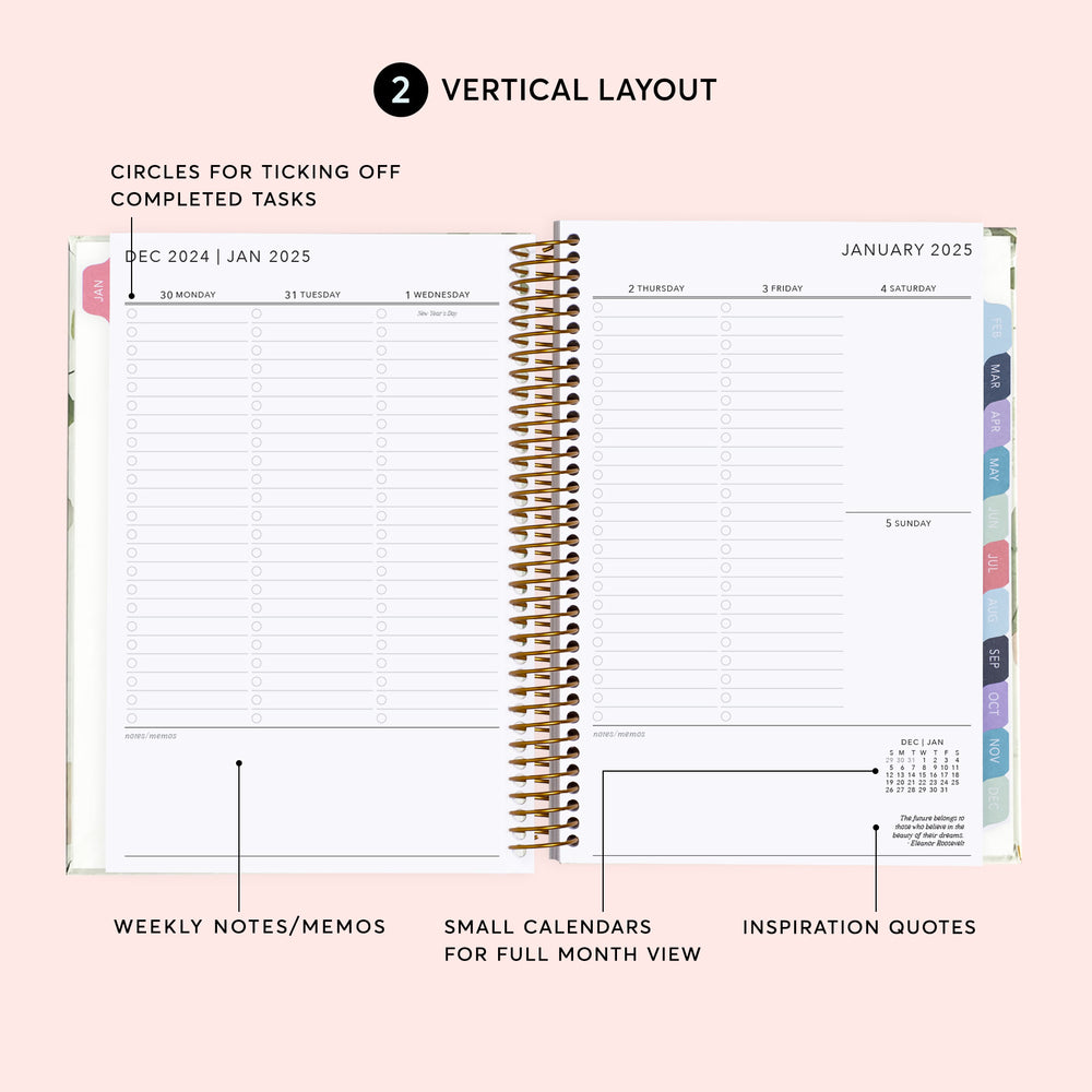 
                  
                    a spiral - bound planner with the text vertical layout
                  
                