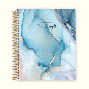 
                  
                    8.5x11 Monthly Planner - Aqua Gold Abstract Ink
                  
                