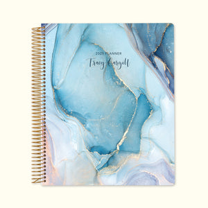 
                  
                    8.5x11 Monthly Planner - Aqua Gold Abstract Ink
                  
                