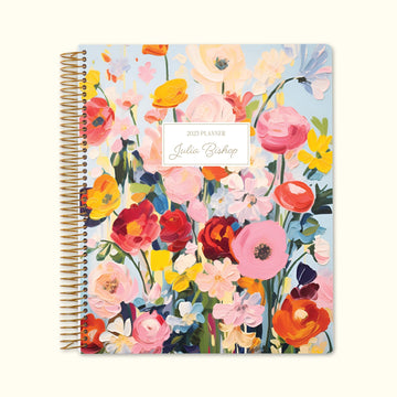 8.5x11 Monthly Planner - Blossom Dreams Colorful