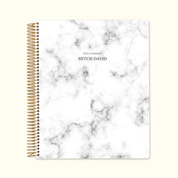 8.5x11 Monthly Planner - Gray Marble