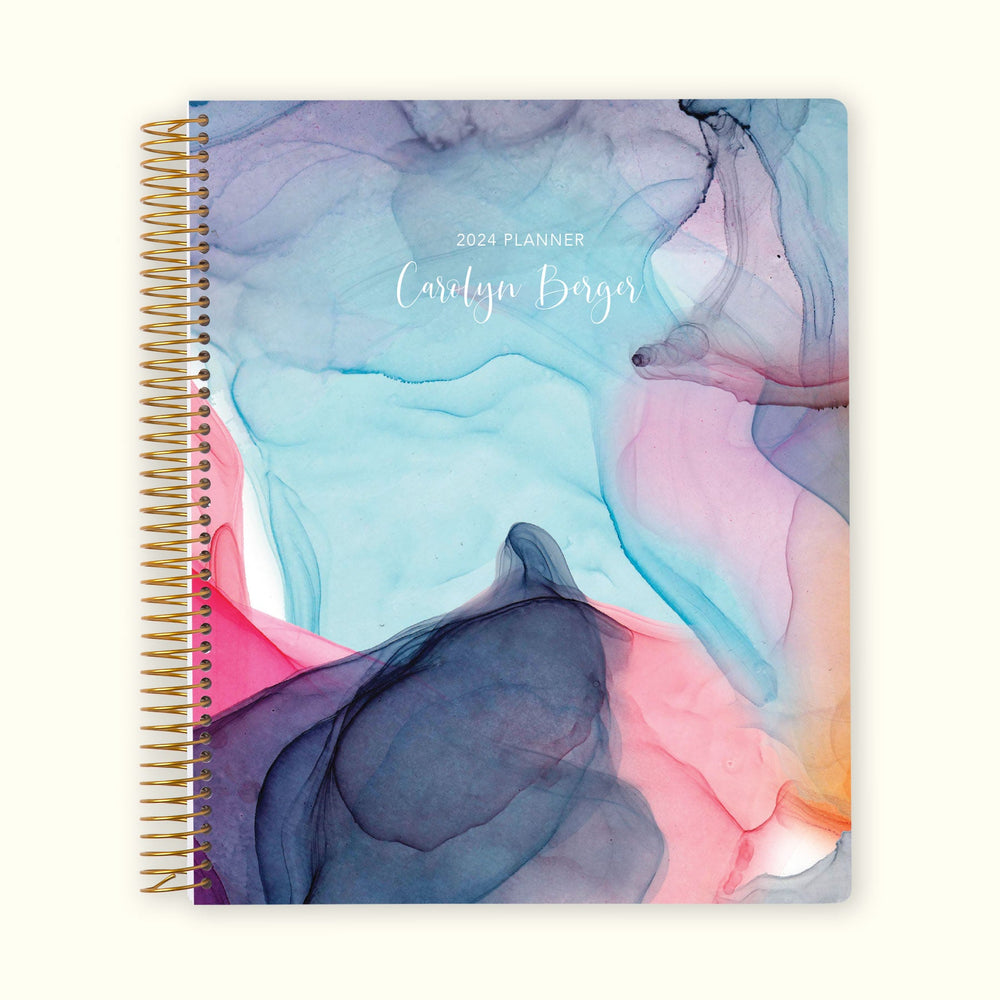 
                  
                    8.5x11 Monthly Planner - Multicolor Flowing Ink
                  
                