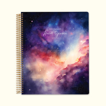 8.5x11 Monthly Planner - Space Galaxy Colourful