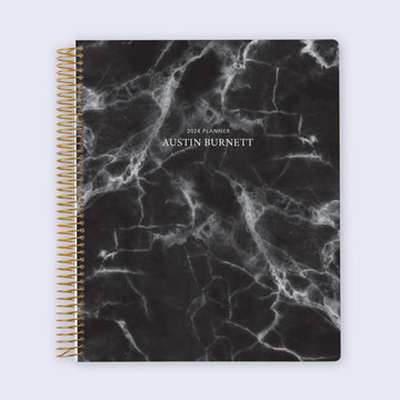 8.5x11 Student Planner - Black Marble