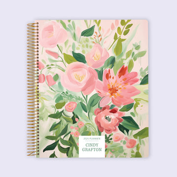 8.5x11 Student Planner - Blossom Dreams Pink Green