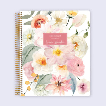 8.5x11 Student Planner - Flirty Florals Blush