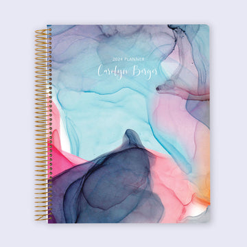 8.5x11 Student Planner - Multicolor Flowing Ink