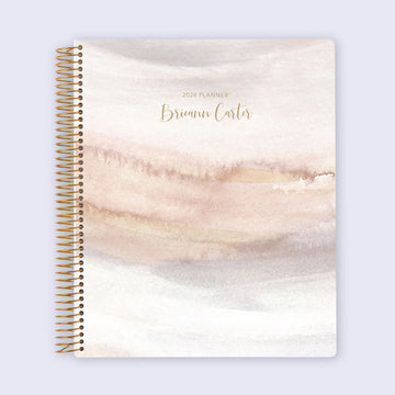 8.5x11 Student Planner - Neutral Watercolor Gradient