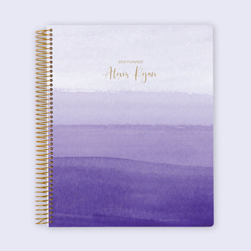 8.5x11 Student Planner - Purple Watercolor Ombré