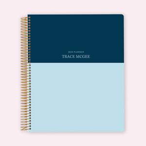 
                  
                    8.5x11 Teacher Planner - Blue Navy Color Block
                  
                