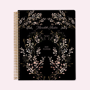 
                  
                    8.5x11 teacher planner with a classic flower frame pink cover, blending soft botanical tones with smooth writing paper and structured planning sections.
                  
                