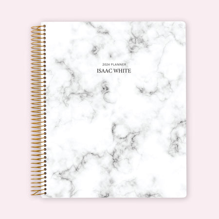 8.5x11 Teacher Planner - Gray Marble