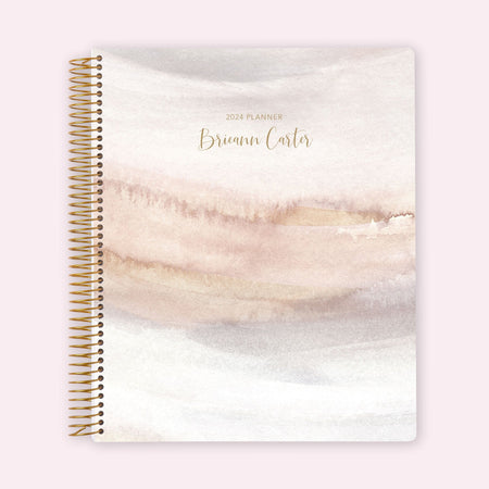 8.5x11 Teacher Planner - Neutral Watercolor Gradient