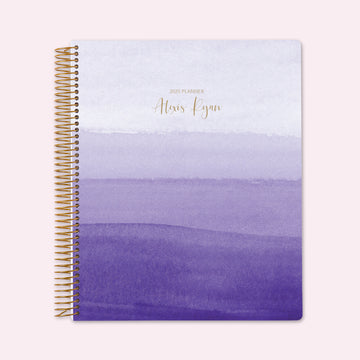 8.5x11 Teacher Planner - Purple Watercolor Ombré