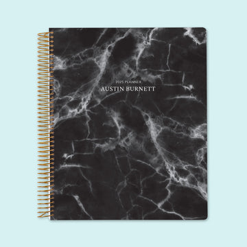 8.5x11 Weekly Planner - Black Marble