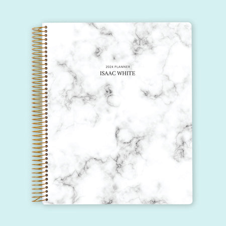 8.5x11 Weekly Planner - Gray Marble