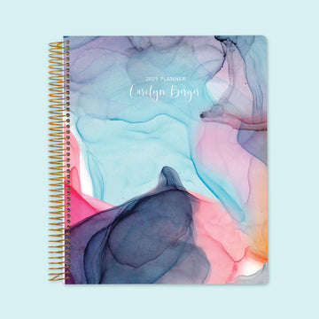 8.5x11 Weekly Planner - Multicolor Flowing Ink