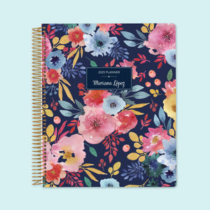 
                  
                    8.5x11 Weekly Planner - Navy Blue Pink Watercolor Floral
                  
                