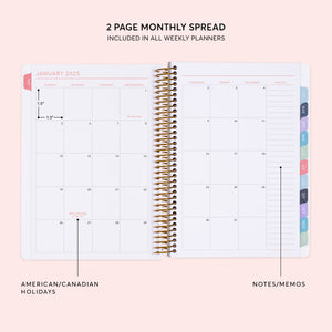 
                  
                    a planner book with a spiral bound page
                  
                