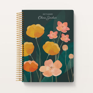 
                  
                    Abstract Florals Green Multicolor cover on a 6×9 Posy self-care planner
                  
                