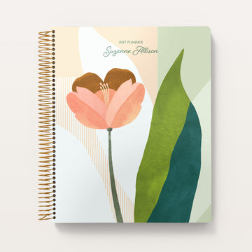 8.5x11 Weekly Planner - Abstract Florals Multicolor
