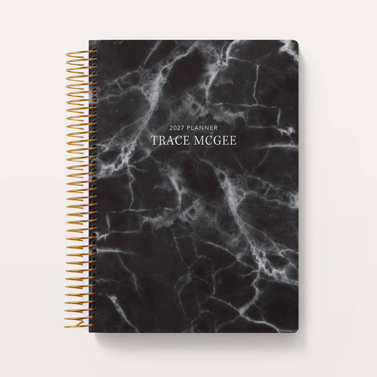 Black Marble cover on a 6×9 Posy planner